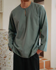 Zavian Top in Moss