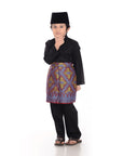 Baju Melayu Classic Cotton Kids Black