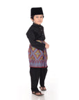 Baju Melayu Classic Cotton Kids Black