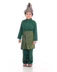 Baju Melayu Classic Cotton Kids Green