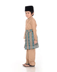 Baju Melayu Classic Cotton Kids Light Brown