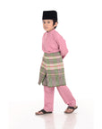 Baju Melayu Classic Cotton Kids Light Pink
