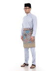 Baju Melayu Classic Cotton Light Grey