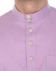 Baju Melayu Classic Cotton Light Purple