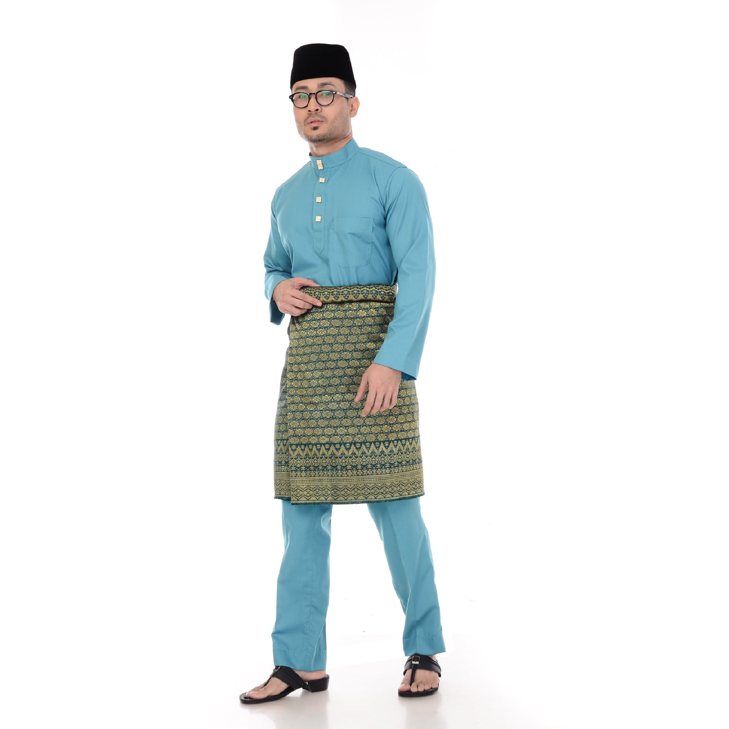 Baju Melayu Classic Cotton Turqoise
