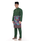 Baju Melayu Classic Cotton Dark Green