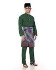 Baju Melayu Classic Cotton Dark Green
