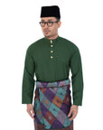 Baju Melayu Classic Cotton Dark Green