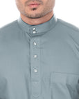 Baju Melayu Classic Cotton Dark Grey