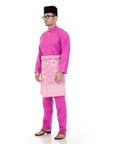 Baju Melayu Classic Cotton Dark Pink