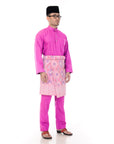 Baju Melayu Classic Cotton Dark Pink
