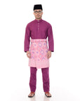 Baju Melayu Classic Cotton Dark Purple