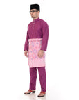 Baju Melayu Classic Cotton Dark Purple