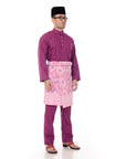 Baju Melayu Classic Cotton Dark Purple