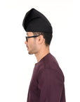 Setanjak | Tengkolok | Destar | Traditional Malay Head Gear Plain Black