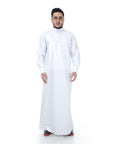 Jubah OmarThobe Style.5 Pearl White (Creame)