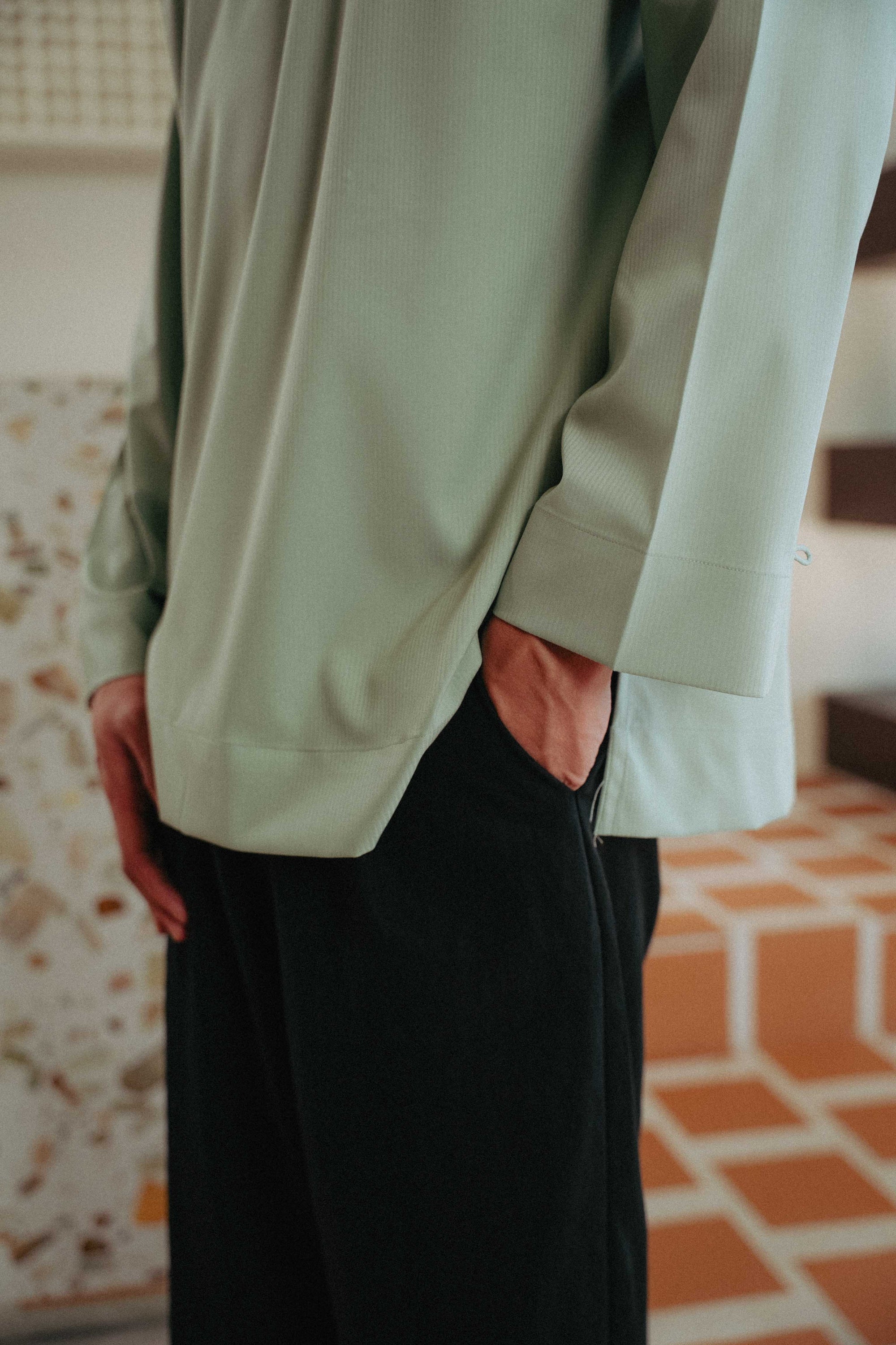 Zavian Top in Celadon