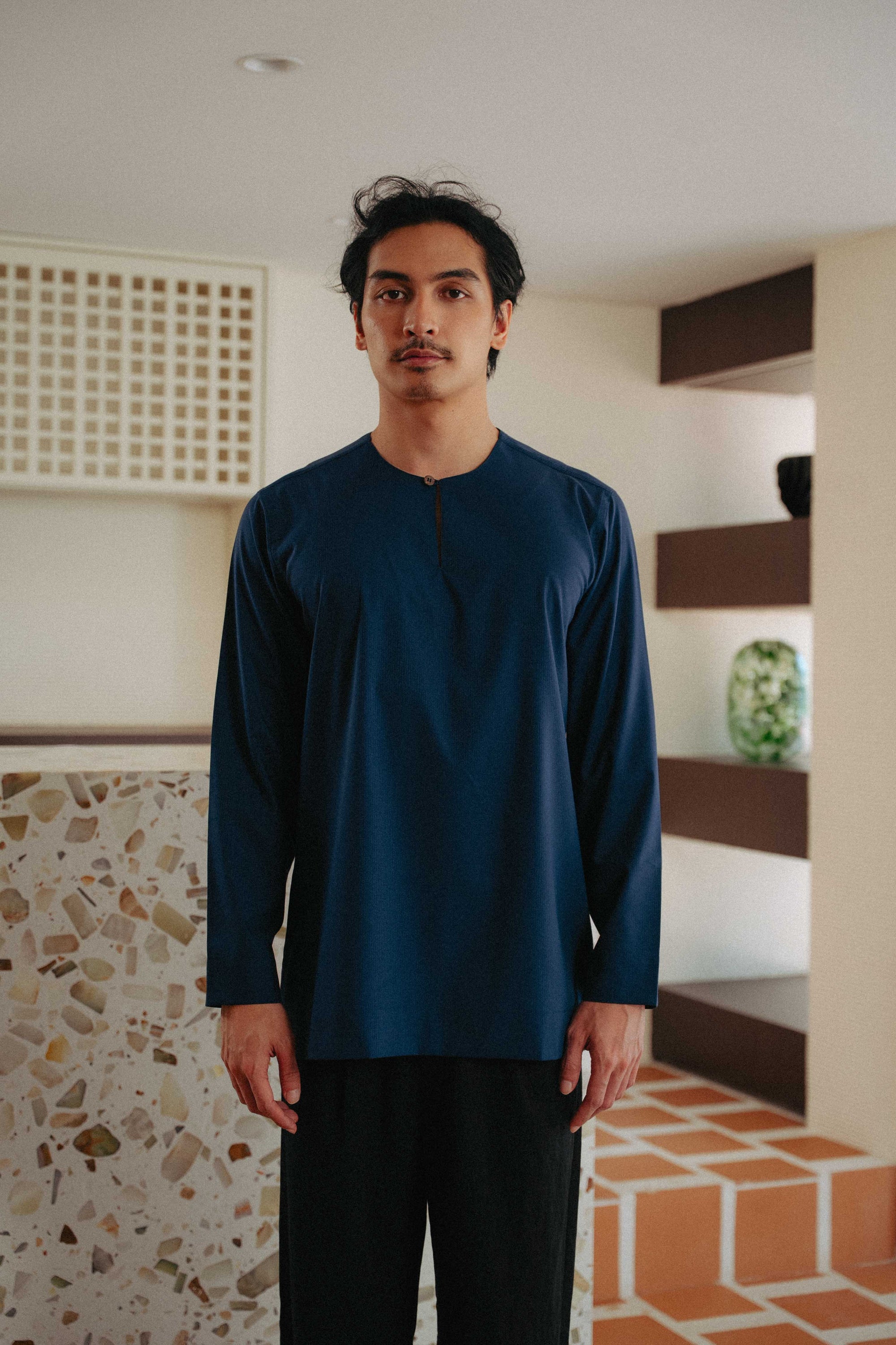 Zavian Top in Midnight