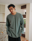 Zavian Top in Moss
