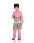 Baju Melayu Classic Cotton Kids Light Pink