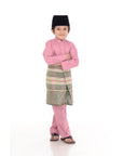 Baju Melayu Classic Cotton Kids Light Pink