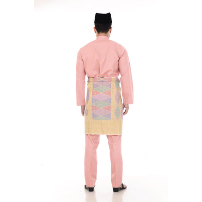 Baju Melayu Classic Cotton Dusty Pink