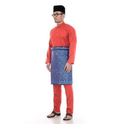 Baju Melayu Classic Cotton Red
