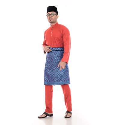 Baju Melayu Classic Cotton Red