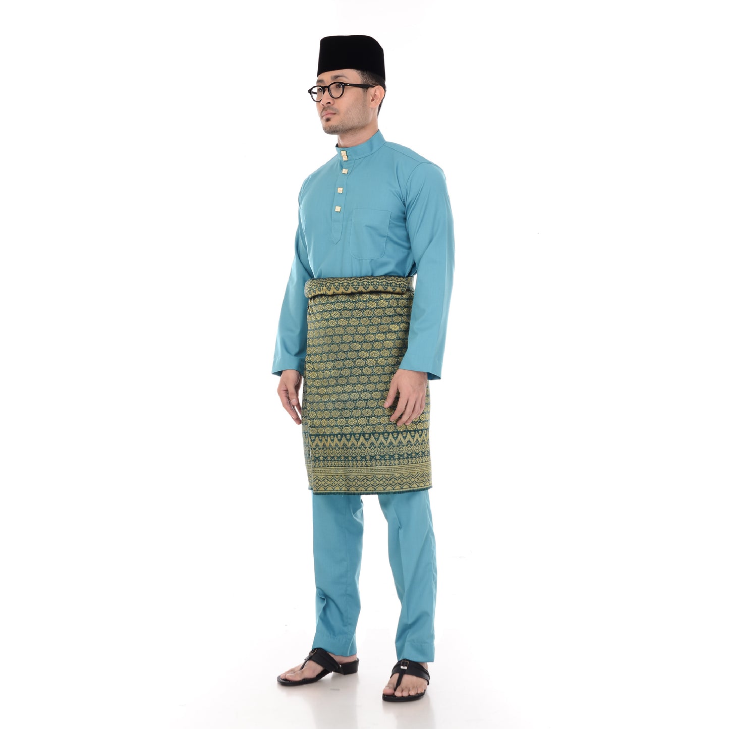 Baju Melayu Classic Cotton Turqoise