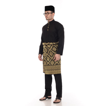 Baju Melayu Classic Cotton Black