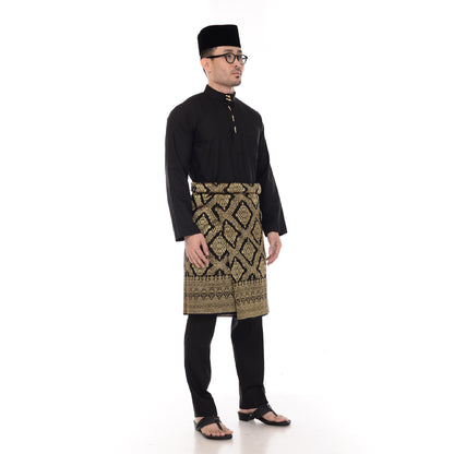 Baju Melayu Classic Cotton Black