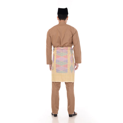 Baju Melayu Classic Cotton Brown