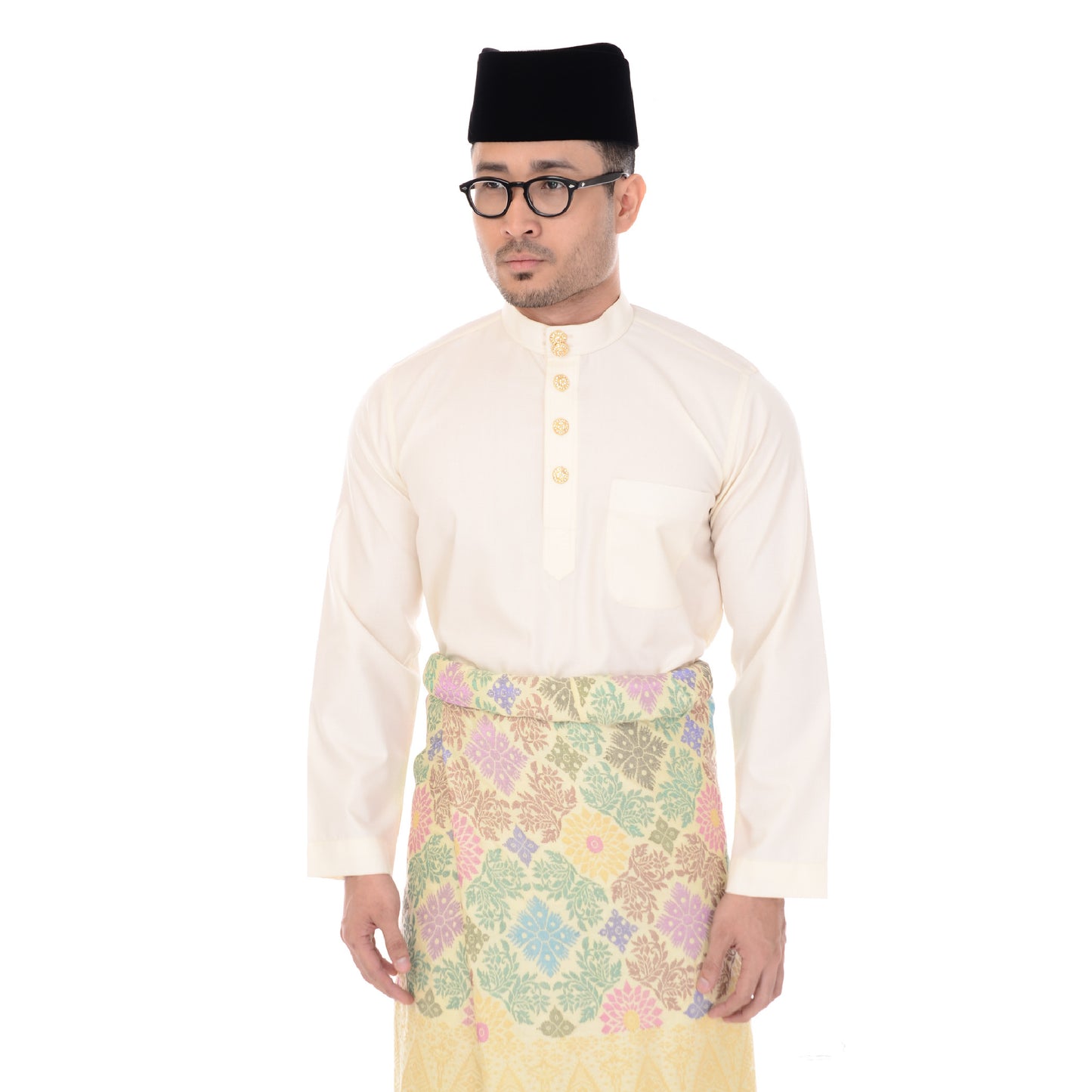 Baju Melayu Classic Cotton Creame