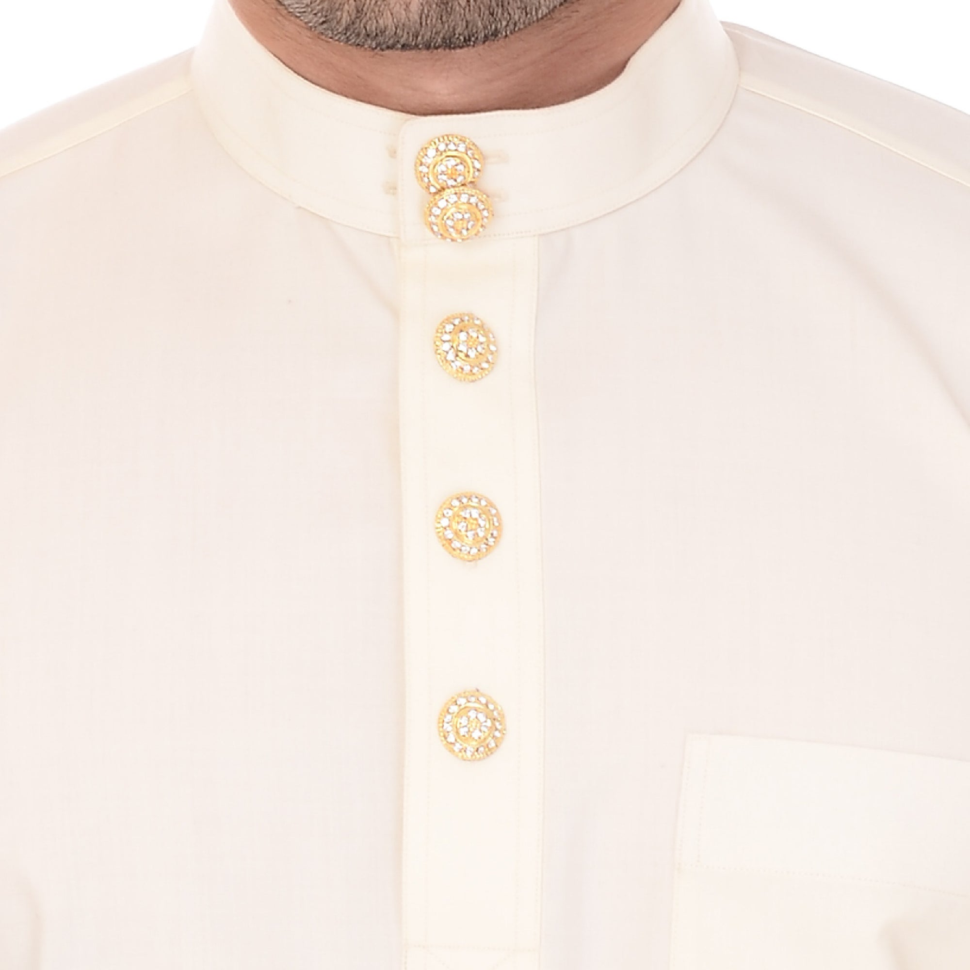 Baju Melayu Classic Cotton Creame