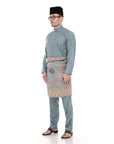 Baju Melayu Classic Cotton Dark Grey
