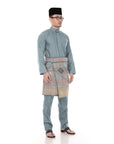 Baju Melayu Classic Cotton Dark Grey
