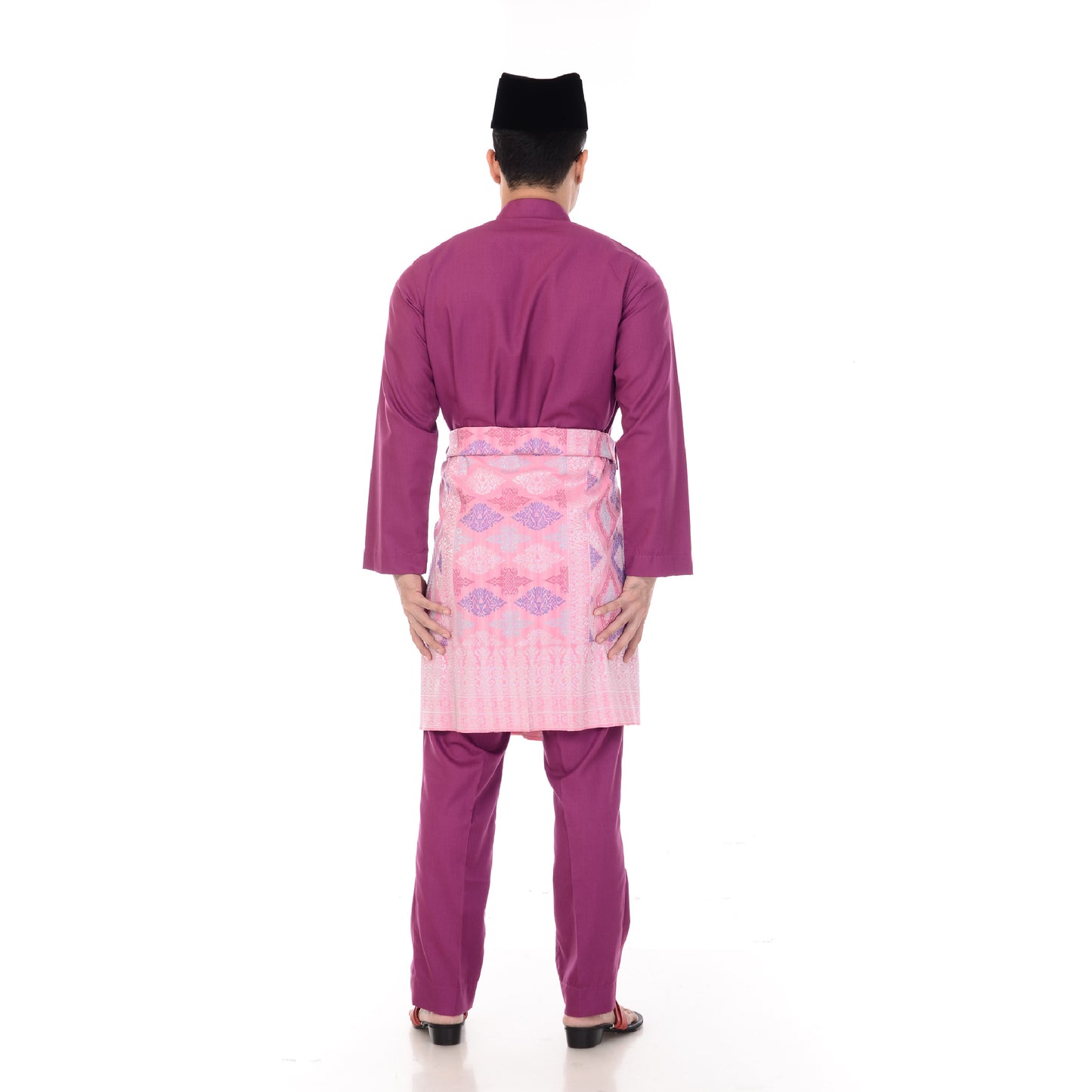 Baju Melayu Classic Cotton Dark Purple