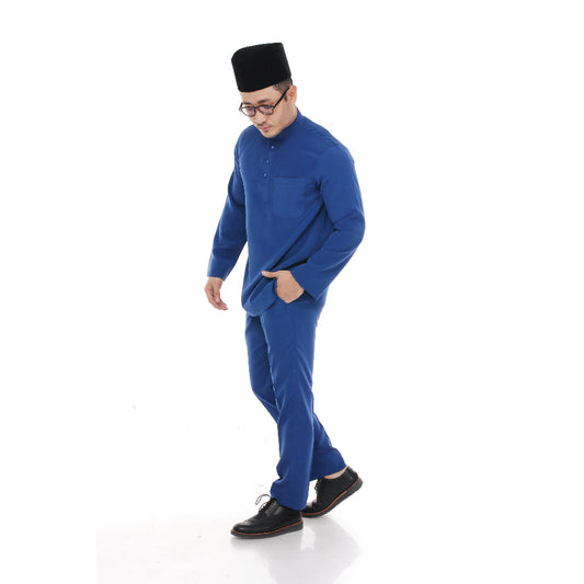 Baju Melayu Super Colour Dark Blue