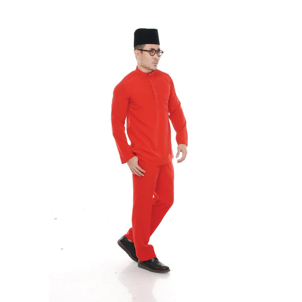 Baju Melayu Super Colour Red