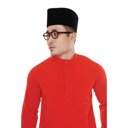 Baju Melayu Super Colour Red