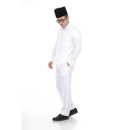 Baju Melayu Super Colour White