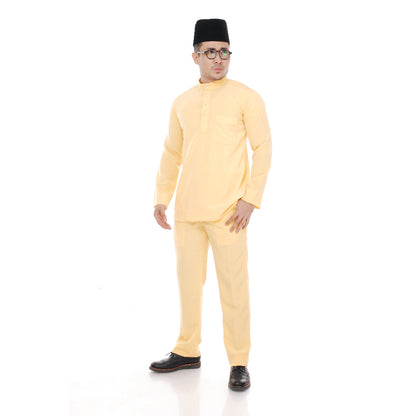Baju Melayu Super Colour Yellow