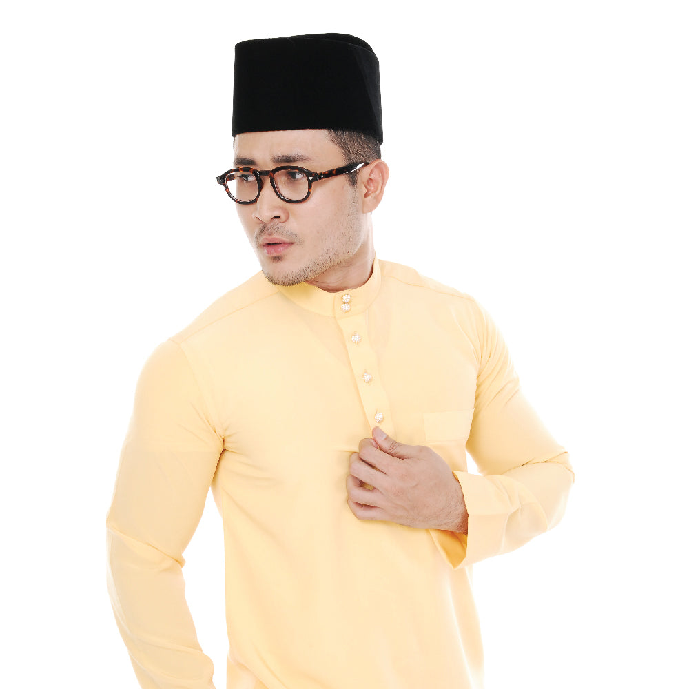 Baju Melayu Super Colour Yellow