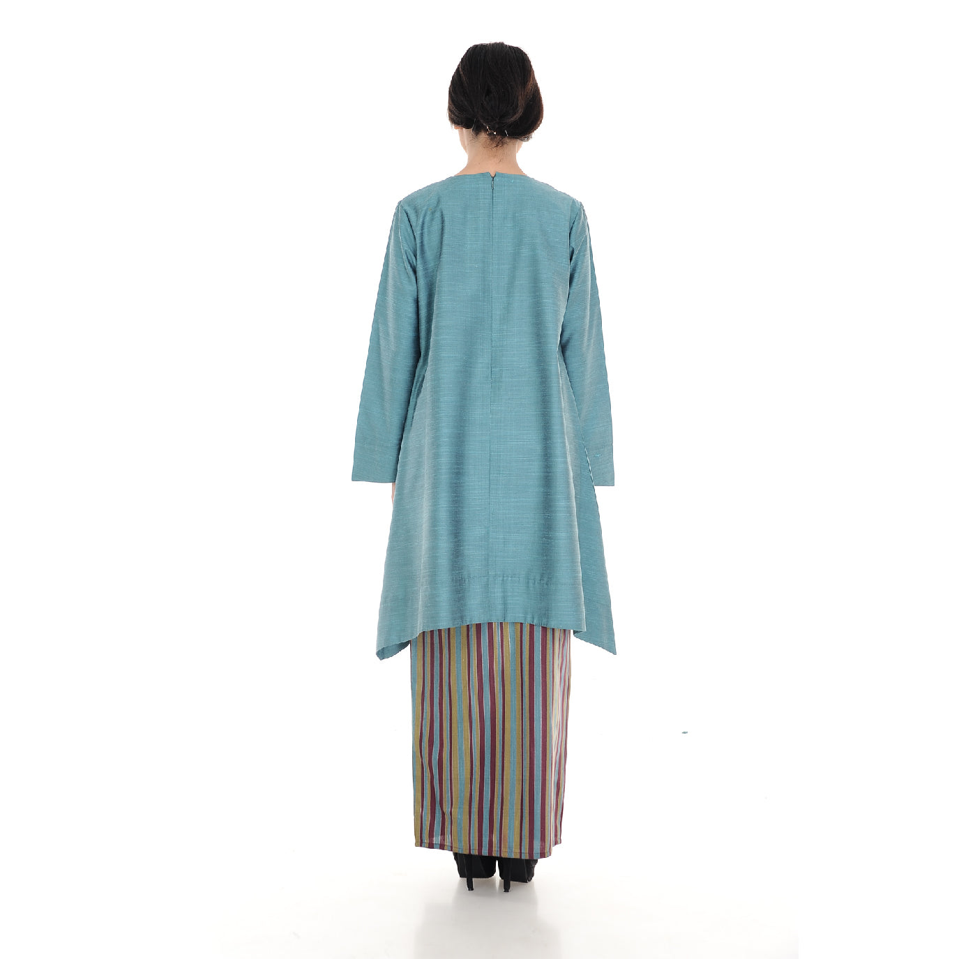 Baju Kurung Nabila Dark Mint Green