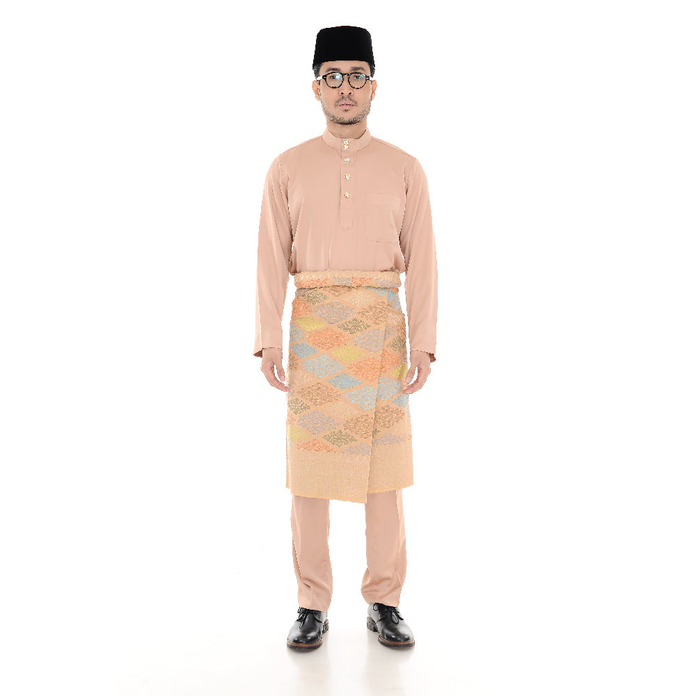 BAJU MELAYU NERO DARK PEACH