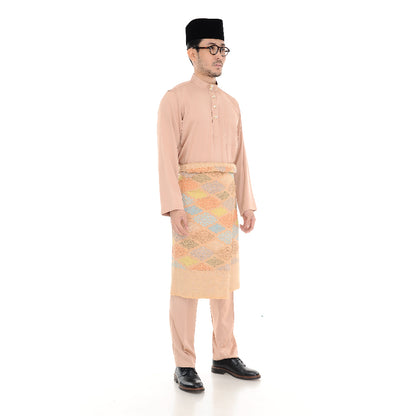 BAJU MELAYU NERO DARK PEACH