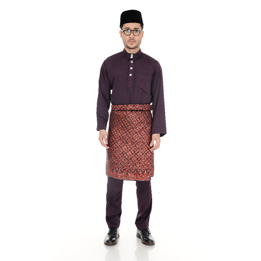 BAJU MELAYU NERO DARK PURPLE