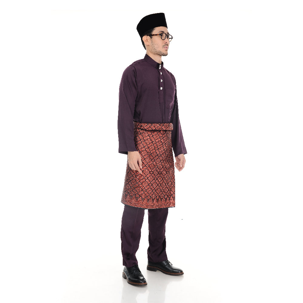 BAJU MELAYU NERO DARK PURPLE