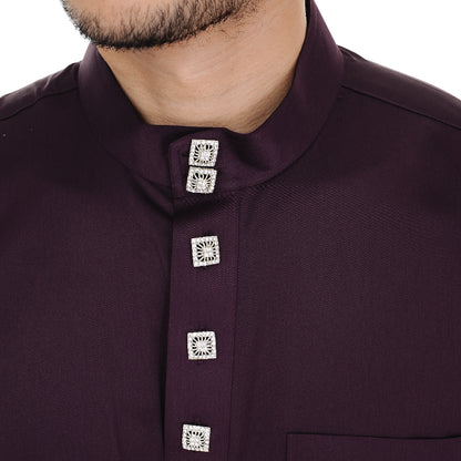 BAJU MELAYU NERO DARK PURPLE