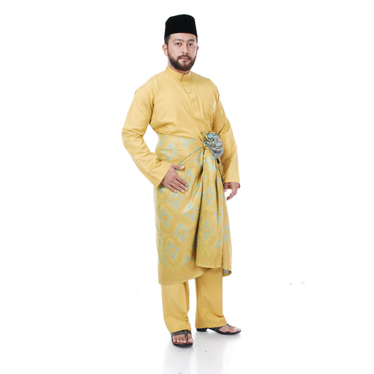 Baju Melayu Tenun Pahang Gold